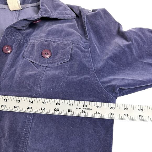 Action Gear Womens Vintage Jacket Size S Velvet Purple Pockets Made in USA 80s - Picture 3 of 9